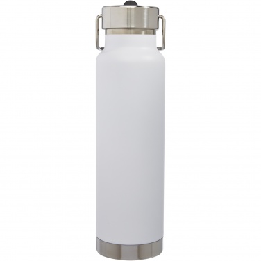 Logotrade Geschäftsgeschenke das Foto: Thor 750 ml Kupfer-Vakuum Sportflasche mit Trinkhalm