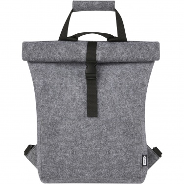 Logotrade Geschäftsgeschenke das Foto: Felta Fahrradtasche aus GRS-recyceltem Filz 13 L