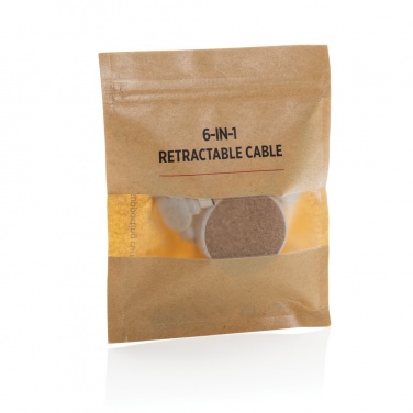 Logotrade Werbeartikel das Foto: Kork und Weizen 6-in-1 Ladekabel