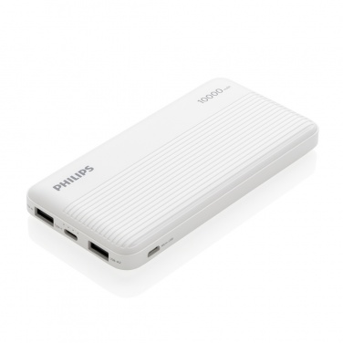 Logotrade Firmengeschenke das Foto: Philips 10.000 mAh Slim Powerbank