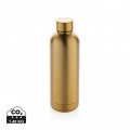 Impact Vakuumflasche aus RCS recyceltem Stainless-Steel, golden