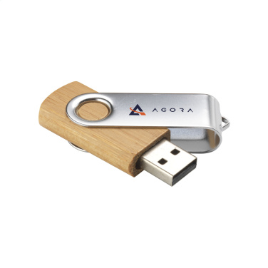 Logotrade werbemittel das Foto: USB Twist Bambus 8 GB