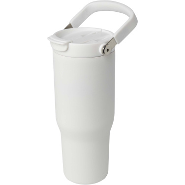 Logotrade Logogeschenke das Foto: Bronx 900 ml RCS-zertifizierter Kupfer-Vakuum Isolierbecher aus Edelstahl mit Doppelfunktionsdeckel