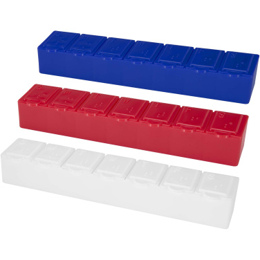 Logotrade Geschäftsgeschenke das Foto: Dose 7 Tage Multivitamin Organizer