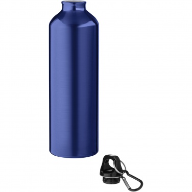 Logo trade promotional giveaways image of: Oregon 770 ml aluminium water bottle with carabiner