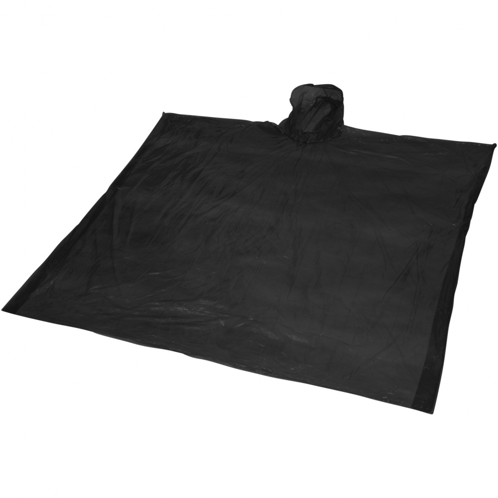 Logo trade promotional products image of: Ziva disposable rain poncho with storage pouch