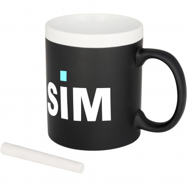 Logo trade promotional gifts image of: Chalk-write 330 ml ceramic mug