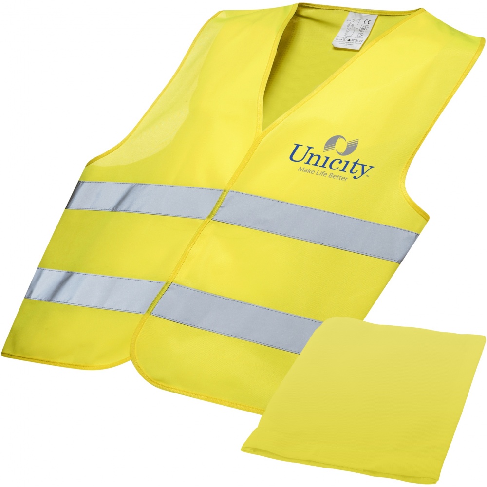 Logo trade advertising products image of: RFX™ Watch-out XL safety vest in pouch for professional use