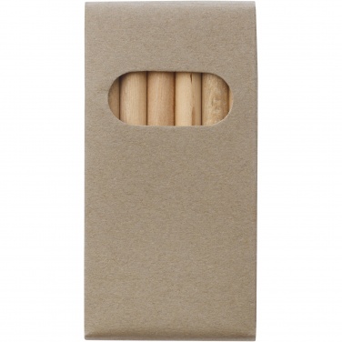 Logo trade promotional products image of: Ayola 6-piece coloured pencil set