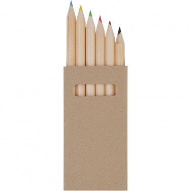 Logo trade promotional giveaways picture of: Ayola 6-piece coloured pencil set