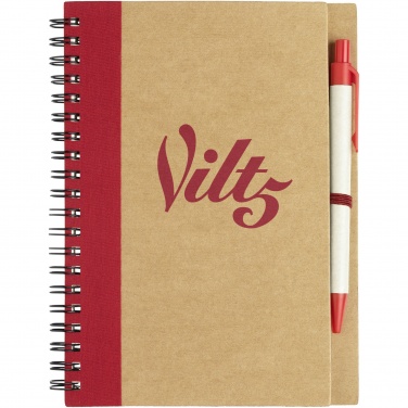 Logo trade advertising products picture of: Priestly recycled notebook with pen