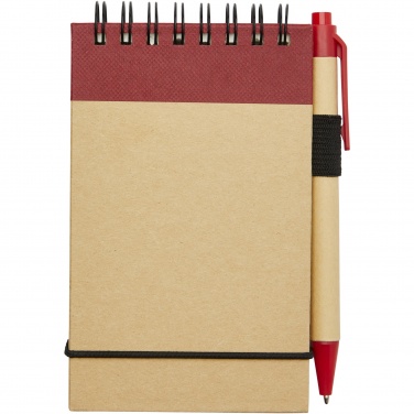 Logo trade corporate gift photo of: Zuse A7 recycled jotter notepad with pen