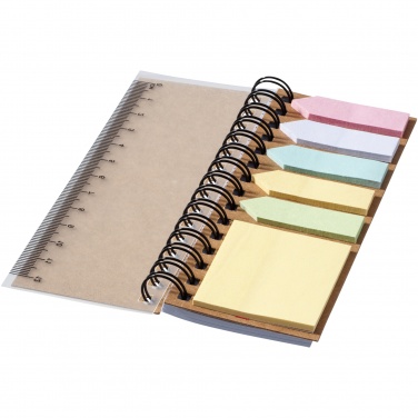 Logotrade promotional merchandise picture of: Spinner spiral notebook with coloured sticky notes