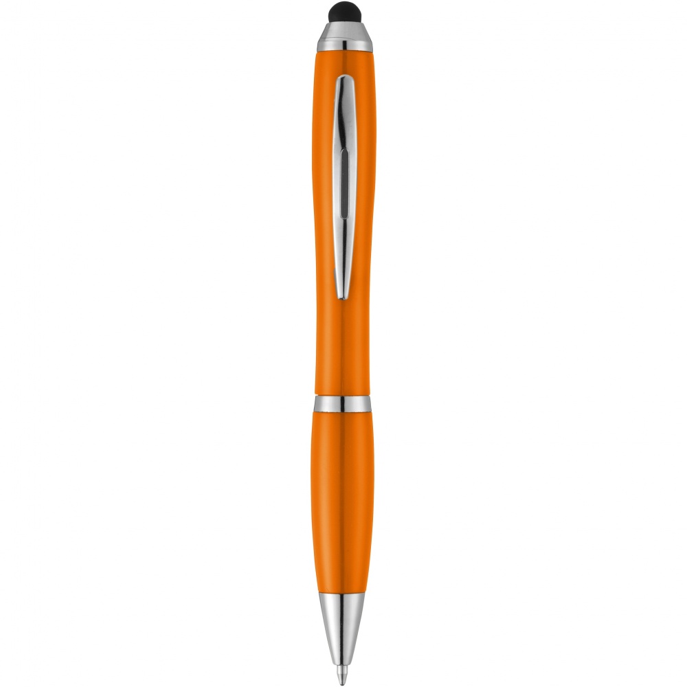 Logotrade promotional product image of: Nash stylus ballpoint pen with coloured grip
