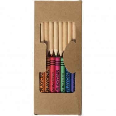 Logotrade promotional giveaway picture of: Lucky 19-piece coloured pencil and crayon set