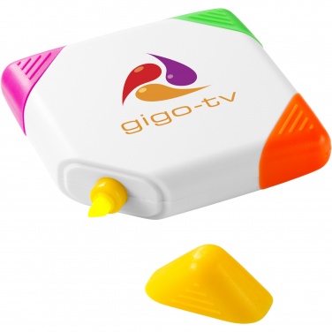 Logo trade advertising products picture of: Trafalgar square-shaped 4-colour highlighter