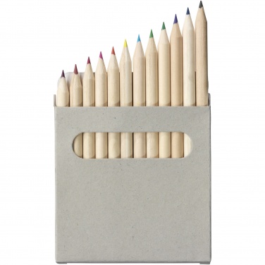 Logo trade promotional gifts picture of: Tallin 12-piece coloured pencil set