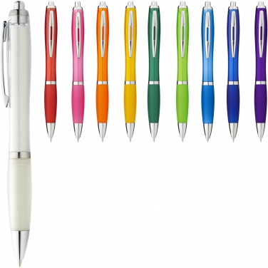 Logotrade promotional products photo of: Nash ballpoint pen coloured barrel and grip