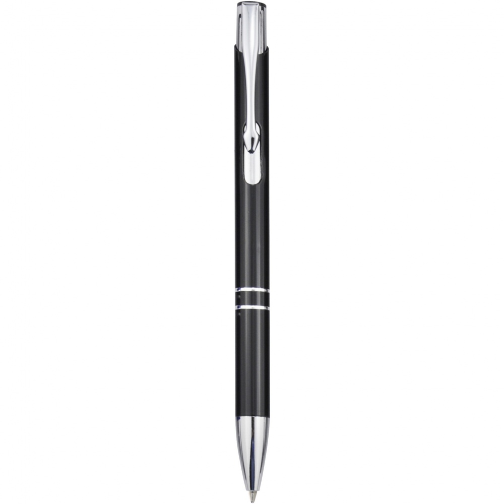 Logotrade promotional giveaway picture of: Moneta aluminium click ballpoint pen (blue ink)