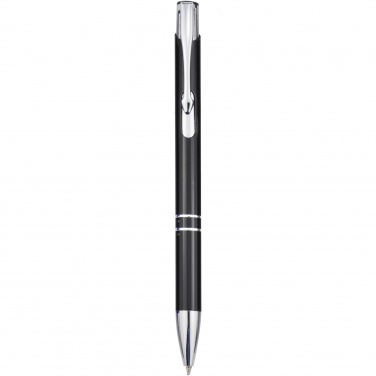 Logotrade promotional giveaway picture of: Moneta aluminium click ballpoint pen (blue ink)