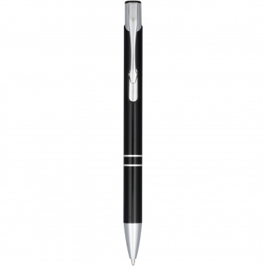 Logo trade promotional products image of: Moneta anodized aluminium click ballpoint pen