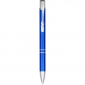 Moneta anodized aluminium click ballpoint pen, Blue