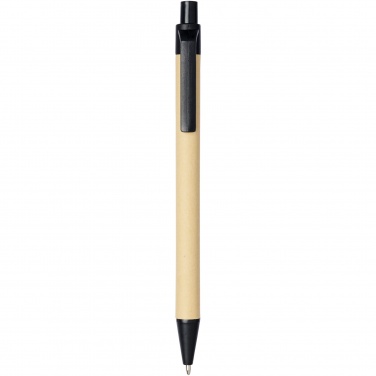 Logotrade promotional merchandise image of: Berk recycled carton and corn plastic ballpoint pen