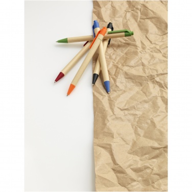 Logo trade advertising products image of: Berk recycled carton and corn plastic ballpoint pen