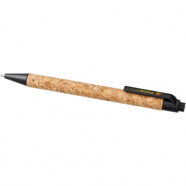 Logotrade promotional merchandise image of: Midar cork and wheat straw ballpoint pen