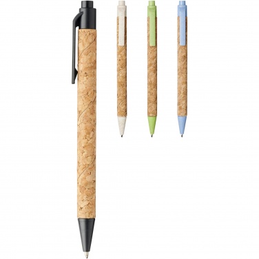 Logotrade promotional item picture of: Midar cork and wheat straw ballpoint pen