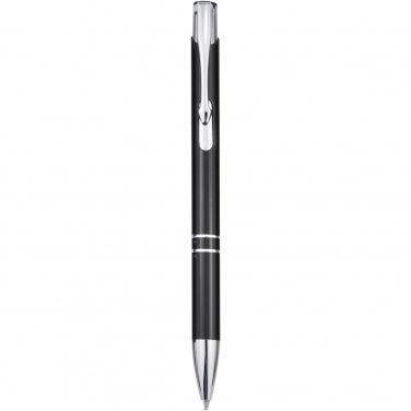 Logo trade business gifts image of: Moneta aluminium click ballpoint pen (black ink)