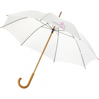 Logo trade business gift photo of: Jova 23" umbrella with wooden shaft and handle