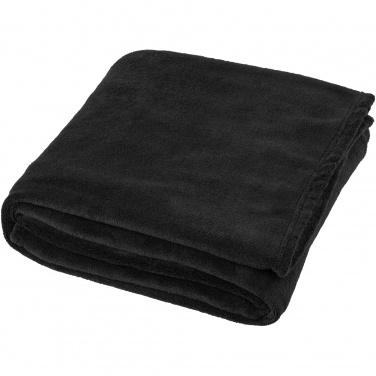 Logo trade business gifts image of: Bay extra soft coral fleece plaid blanket