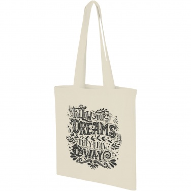 Logo trade corporate gifts image of: Carolina 100 g/m² cotton tote bag 7L