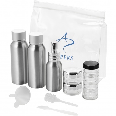 Logo trade business gift photo of: Frankfurt airline approved travel bottle set