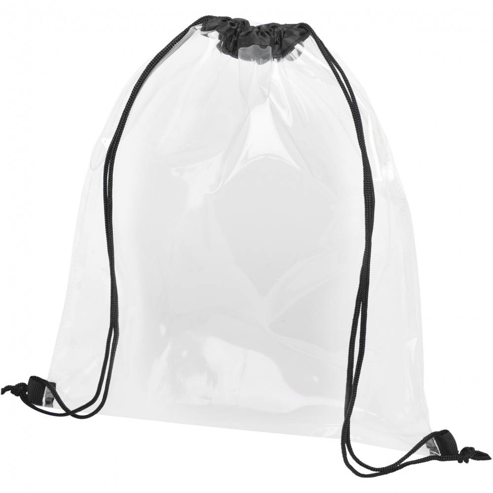 Logotrade corporate gift image of: Lancaster transparent drawstring bag 5L