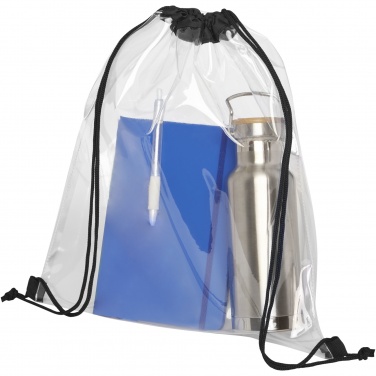 Logotrade advertising products photo of: Lancaster transparent drawstring bag 5L