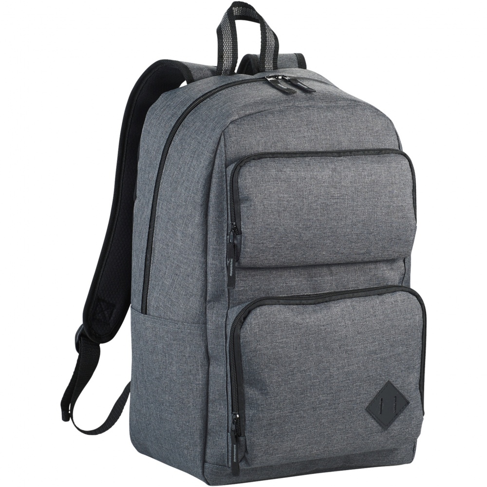 Logo trade promotional giveaways image of: Graphite Deluxe 15" laptop backpack 20L