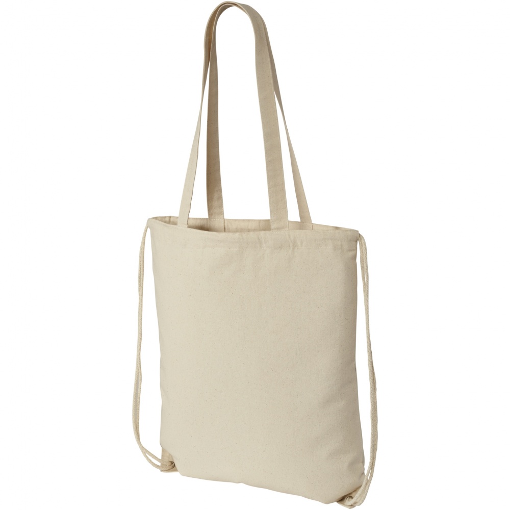 Logo trade promotional item photo of: Eliza 240 g/m² cotton drawstring bag 6L