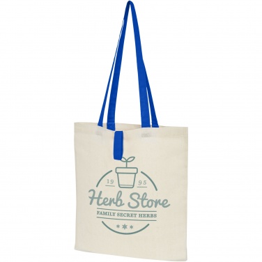 Logo trade promotional merchandise picture of: Nevada 100 g/m² cotton foldable tote bag 7L