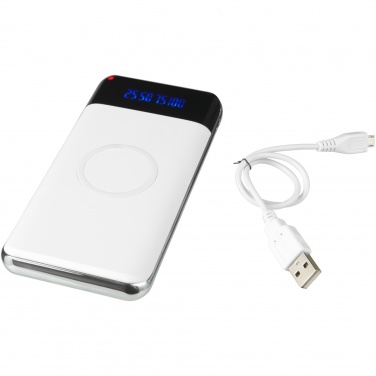 Logo trade promotional items image of: Constant 10.000 mAh wireless power bank with LED
