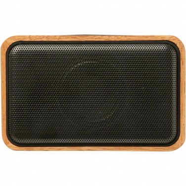 Logo trade advertising products picture of: Wooden 3W speaker with wireless charging pad