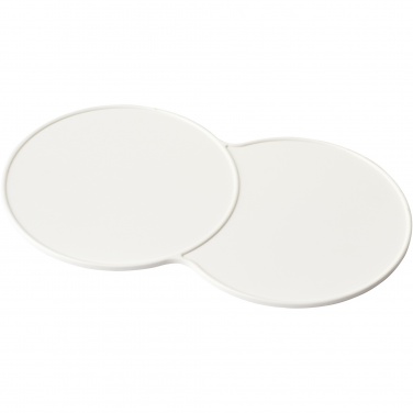 Logo trade promotional giveaways image of: Sidekick plastic coaster