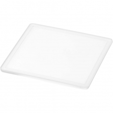 Logo trade promotional gift photo of: Ellison square plastic coaster with paper insert