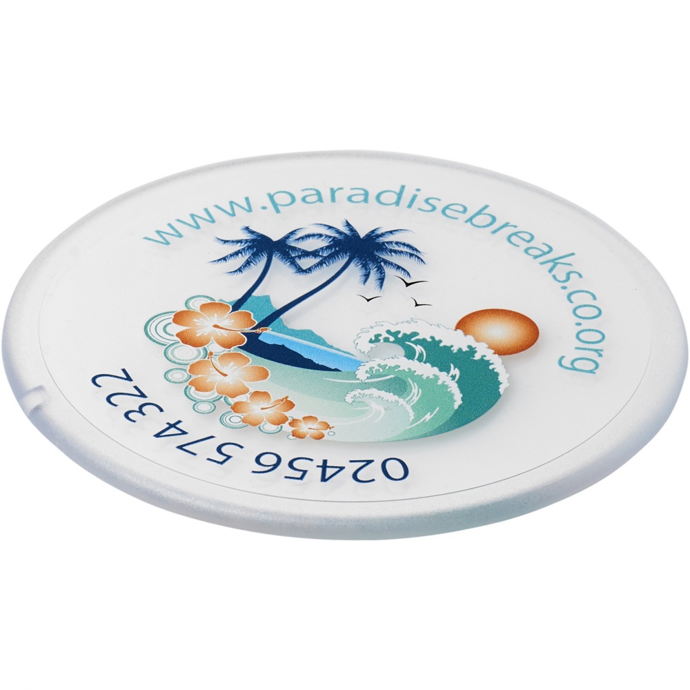 Logotrade promotional merchandise photo of: Renzo round plastic coaster