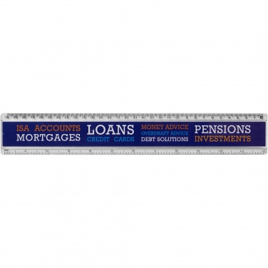Logotrade promotional merchandise photo of: Ellison 30 cm plastic insert ruler