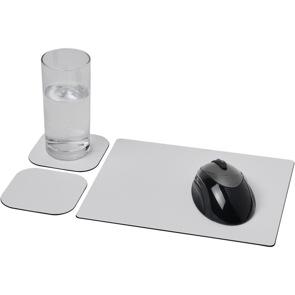 Logotrade promotional merchandise photo of: Brite-Mat® mouse mat and coaster set combo 3