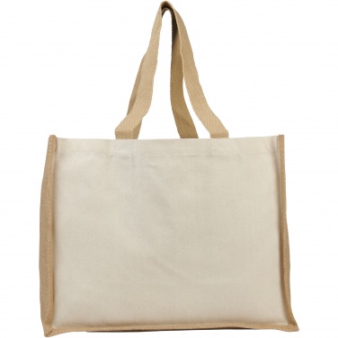 Logo trade promotional product photo of: Varai 320 g/m² canvas and jute shopping tote bag 23L