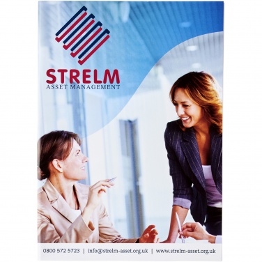 Logo trade promotional items image of: Desk-Mate® A5 notepad wrap over cover