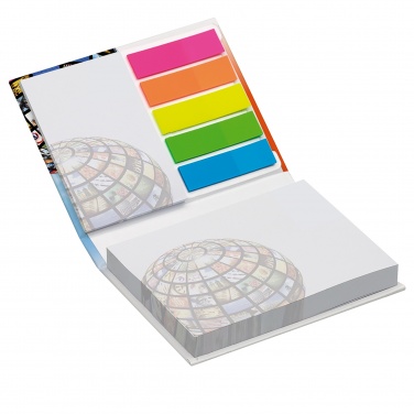 Logo trade promotional gift photo of: Combi notes page marker set hard cover